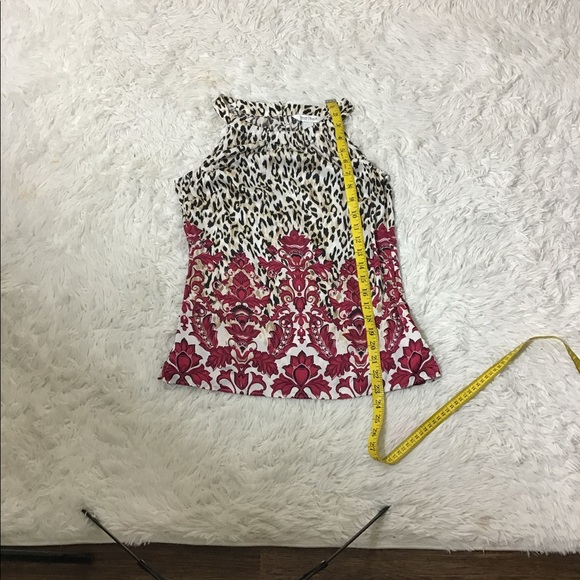 White House Black Market Keyhole Petite Blouse - Picture 5 of 7